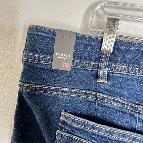 Torrid Jeans Women Size 26 S Bombshell Skinny Premium Slit Front Stretch D - Picture 7 of 14